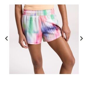 DSG Girls' Stride Shorts - Multicolor Striped